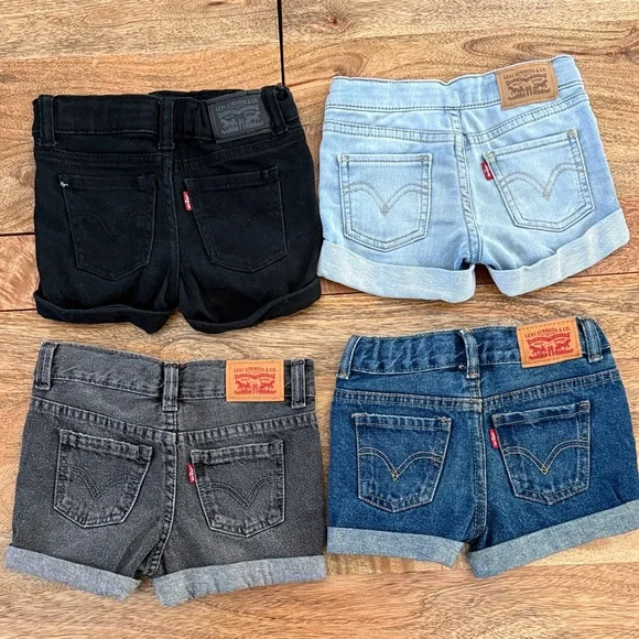 Levi Levi’s Toddler Denim Shorts Size 2T Girl Girls - Picture 1 of 3